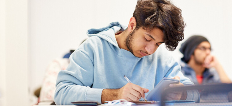 Student in lecture